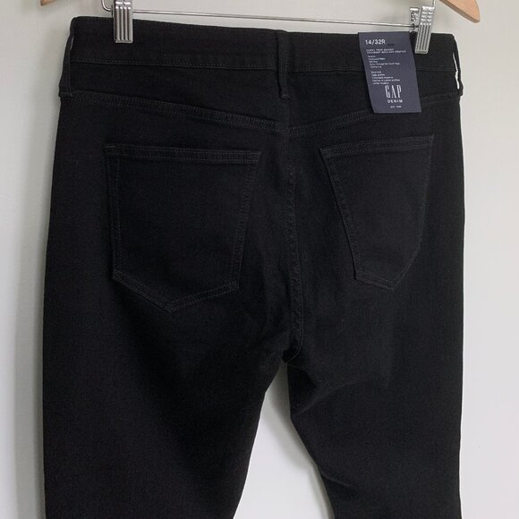 GAP Curvy True Skinny Jeans Black Mid Rise Sz 32 / 14 Regular NWT - Picture 11 of 11